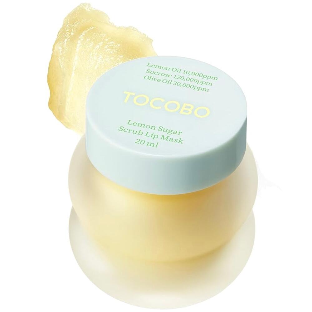 K-Care: TOCOBO Lemon Sugar Lip Mask – Korean Vegan Lip Scrub*overnight exfoliate